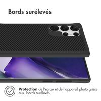 imoshion Rugged Hybrid Carbon Case Samsung Galaxy S23 Ultra - Noir