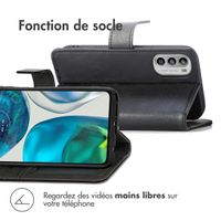 imoshion Étui de téléphone portefeuille Luxe Motorola Moto G53 - Noir