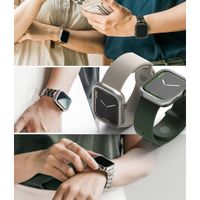 Ringke Style de lunette Apple Watch Series 7 / 8 / 9 - 45 mm - Matte Curve Silver