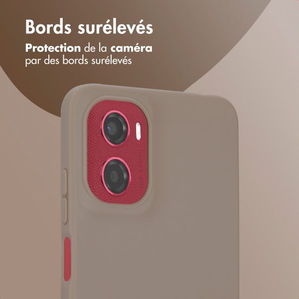 imoshion Coque Couleur Motorola Moto G05 / E15 - Marron