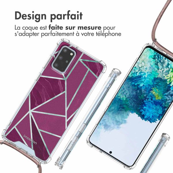 imoshion Coque Design avec cordon Samsung Galaxy S20 Plus - Bordeaux Graphic