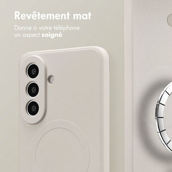 imoshion Coque Couleur avec MagSafe Samsung Galaxy A57 (5G) - Beige