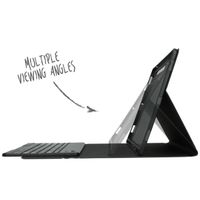 Accezz Étui de tablette portefeuille Bluetooth Clavier Samsung Galaxy Tab A11 Plus - AZERTY / FR - Noir