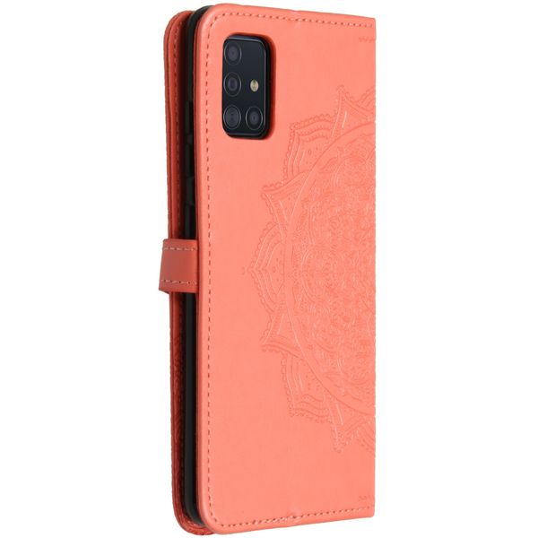 Etui de téléphone portefeuille Mandala Samsung Galaxy A51