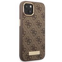 Guess Coque 4G Logo Monogram MagSafe Apple iPhone 14 - Brun