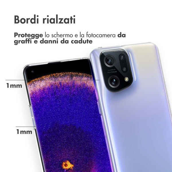 Accezz Coque Clear Oppo Find X5 5G - Transparent