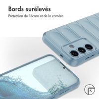 imoshion Coque arrière EasyGrip Samsung Galaxy S24 Plus - Bleu clair