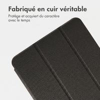 Accezz Coque tablette trifold en cuir Apple iPad 11 (2025) 11 pouces A16 / iPad 10 (2022) 10.9 pouces - Noir