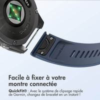 imoshion QuickFit® Line Bracelet en silicone Garmin Watch | Fixation 20 mm - Bleu Foncé