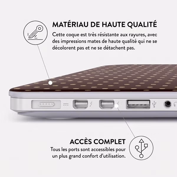 Burga Coque Rigide Apple MacBook Air 13 pouces (2022 / 2024 M3 / 2025 M4 / 2026 M5) - Sorry Busy