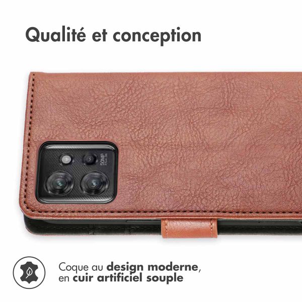 imoshion Étui de télephone portefeuille Motorola ThinkPhone - Marron