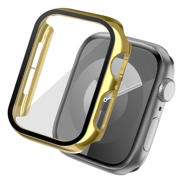 imoshion Coque rigide brillante à couverture complète pour Apple Watch Series 4 / 5 / 6 / SE - 40 mm - Or