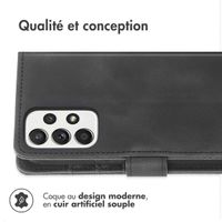 imoshion Etui de téléphone portefeuille avec cordon Samsung Galaxy A53 - Noir