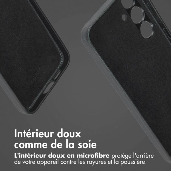 Accezz Étui de télephone portefeuille en cuir 2-en-1 avec MagSafe Samsung Galaxy S23 FE - Onyx Black