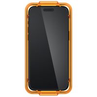Spigen Protection d'écran en verre trempé AlignMaster Cover 2 Pack Apple iPhone 15 Pro - Noir