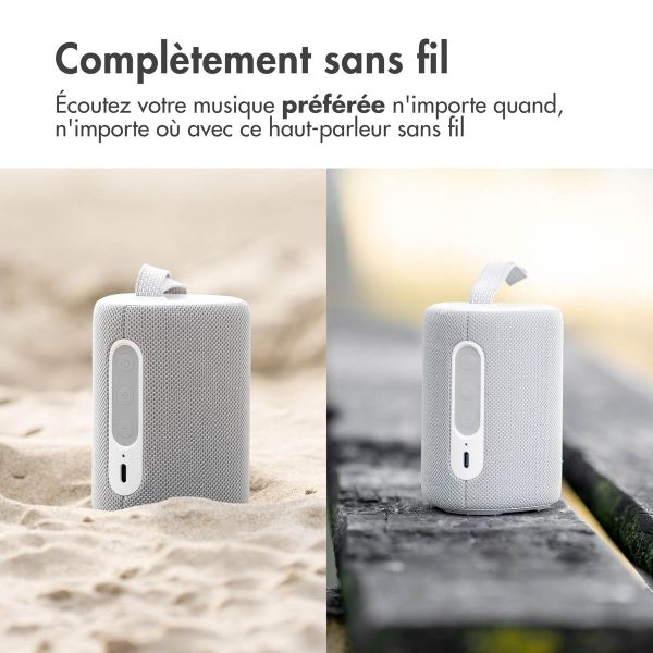 imoshion Mini enceinte Bluetooth sans fil - Blanc