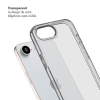 Selencia Coque arrière avec crochets amovibles Apple iPhone 16e - Transparent