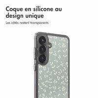 imoshion Coque Design Samsung Galaxy S25 FE - Smoke Green Flowers