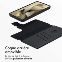 Accezz Étui de téléphone portefeuille en cuir 2-en-1 avec MagSafe Samsung Galaxy S25 Ultra - Onyx Black