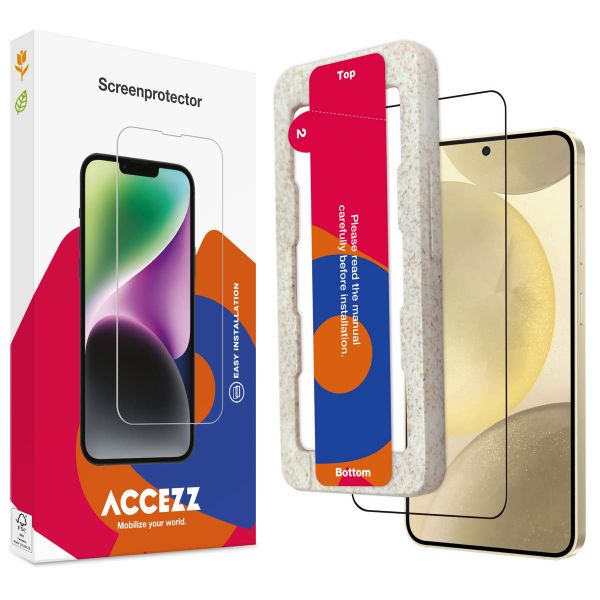 Accezz Protection d'écran en verre trempé avec applicateur Samsung Galaxy S25 Plus