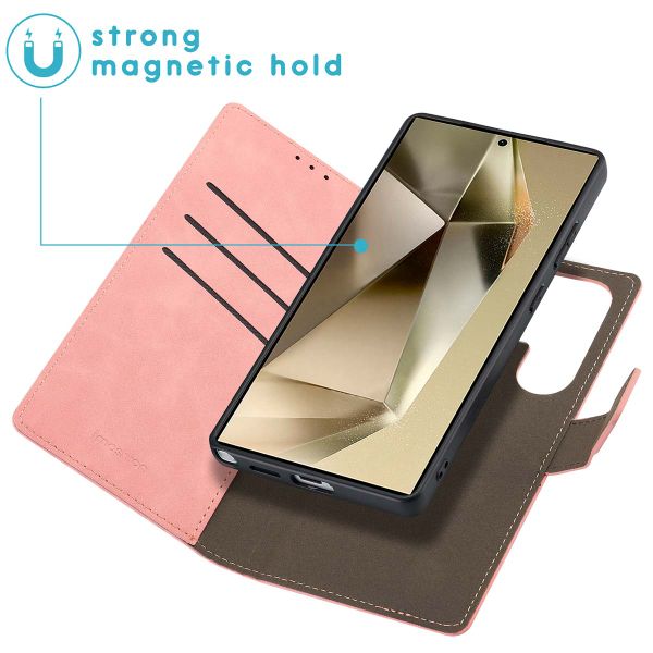 imoshion Etui de télephone luxe 2-en-1 amovible Samsung Galaxy S25 Ultra - Rose