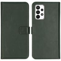 Selencia Étui portefeuille en cuir véritable Samsung Galaxy A23 (5G) - Vert
