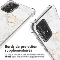 imoshion Coque Design avec cordon Samsung Galaxy A52(s) (5G/4G) - White Marble