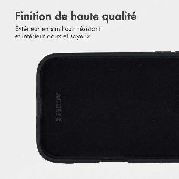 Accezz Coque arrière Edge avec MagSafe Apple iPhone 16 - Noir