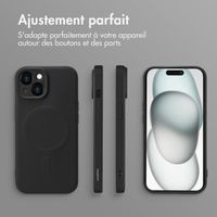 imoshion Coque Couleur avec MagSafe iPhone 15 - Noir