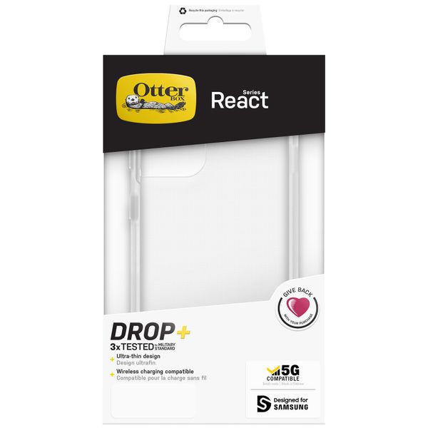 OtterBox Coque arrière React Samsung Galaxy S21- Transparent