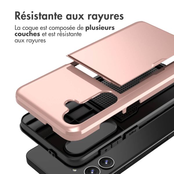 imoshion Coque arrière avec porte-cartes Samsung Galaxy S24 Plus - Rose Doré