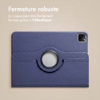 imoshion Coque tablette rotatif à 360° Apple iPad Pro 11 (2020/2021/2022) - Bleu foncé