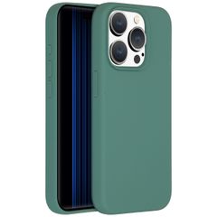 Accezz Coque Liquid Silicone avec MagSafe iPhone 15 Pro - Vert foncé