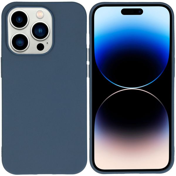 imoshion Coque Couleur iPhone 14 Pro - Bleu foncé