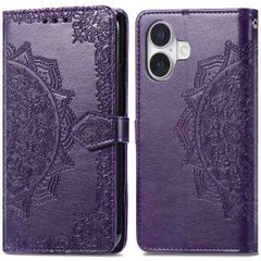 imoshion Etui de téléphone portefeuille Mandala iPhone 16 - Violet