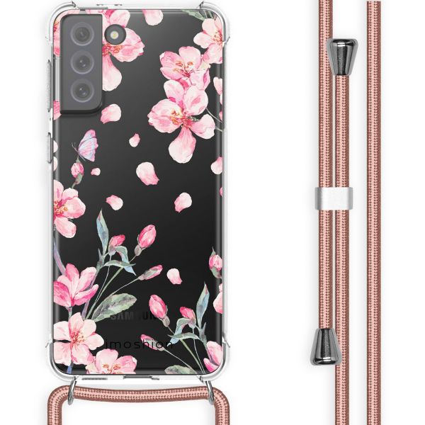 imoshion Coque Design avec cordon Samsung Galaxy S21 FE - Blossom Watercolor