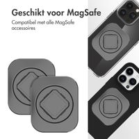 Accezz EasyLock Support de téléphone de voiture - Avec coque Apple iPhone 14 Pro - Grille de ventilation - Rotation à 360 degrés - Noir