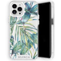 Selencia Coque très protectrice Zarya Fashion Apple iPhone 13 Pro Max - Green Jungle Leaves
