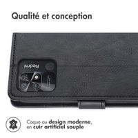 imoshion Étui de téléphone portefeuille Luxe Xiaomi Redmi 10C - Noir