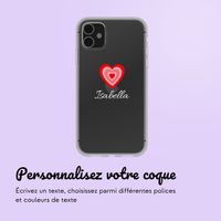 Coque personnalisée avec un cœur iPhone 11 - Transparent