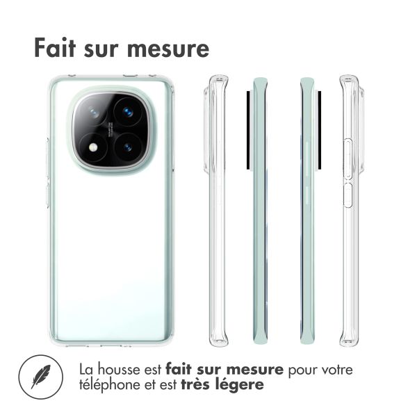 Accezz Coque Clear Xiaomi Redmi Note 14 Pro Plus (5G) - Transparant / Transparent