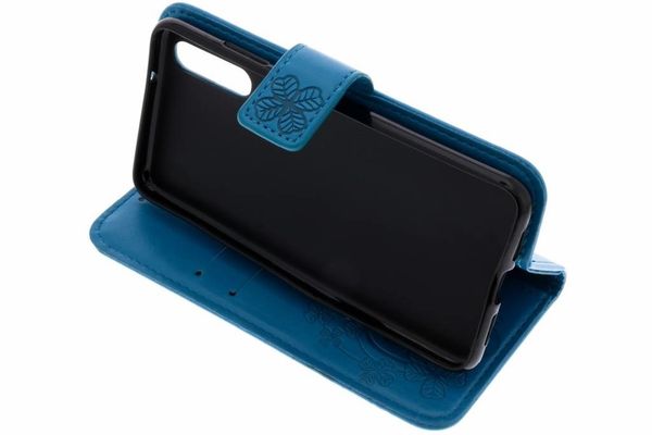 Etui de téléphone Fleurs de Trèfle Huawei 20 - Turquoise