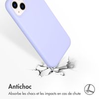 Accezz Coque Liquid Silicone iPhone 14 Plus - Violet