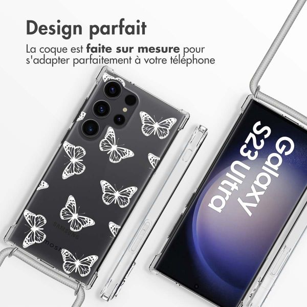 imoshion Coque Design avec cordon Samsung Galaxy S23 Ultra - Butterfly