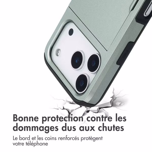 imoshion Coque arrière avec porte-cartes Apple iPhone 17 Pro - Vert