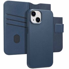 Accezz Étui de téléphone portefeuille en cuir 2-en-1 avec MagSafe iPhone 14 - Nightfall Blue