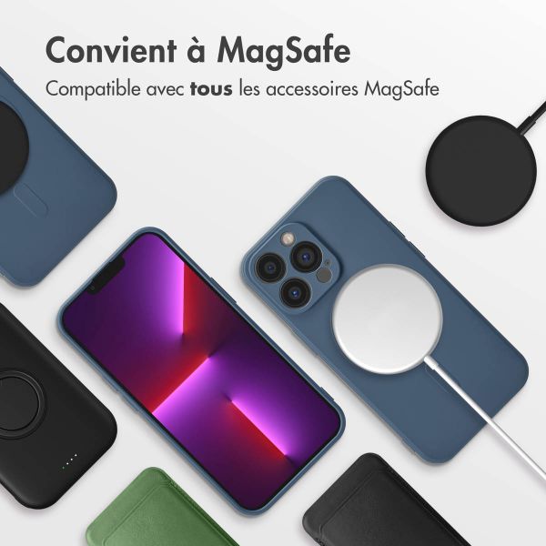imoshion Coque Couleur avec MagSafe Apple iPhone 13 Pro - Bleu foncé
