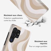 Selencia Coque arrière Vivid Samsung Galaxy S25 Ultra - Desert Waves Beige