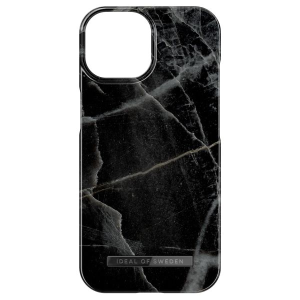 iDeal of Sweden Coque Fashion MagSafe iPhone 15 - Black Thunder Marble