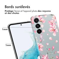 imoshion Coque Design Samsung Galaxy A54 (5G) - Fleur - Rose